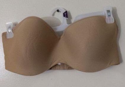 Maidenform 🎉 Women 40DD Strapless Bra Cream Padded Full Coverage