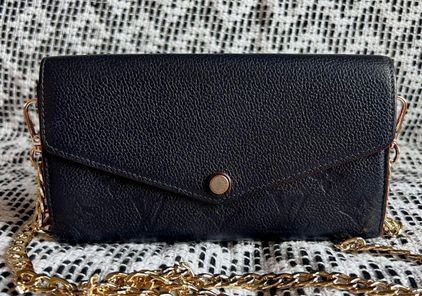 Louis Vuitton, Bags, Louis Vuitton Sarah Wallet Empreinte Red Leather
