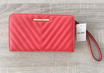 ALDO Red Wallet with Wrist Strap 25 New With Tags From Melissa