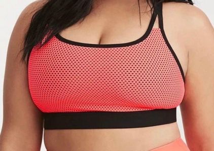 Mesh racerback sports bra