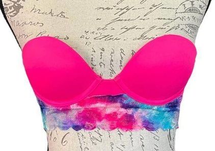 PINK - Victoria's Secret Victoria's Secret Pink Rainbow Bustier Bra Size 32A  - $14 - From Hi