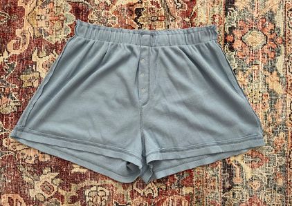 Free People Early Night Thermal Shorts Blue Size L - $21 (30% Off