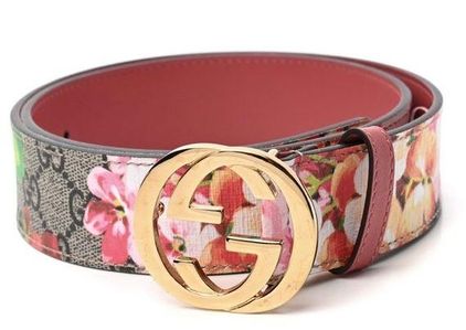 Gucci GG Supreme Monogram Blooms Print Belt