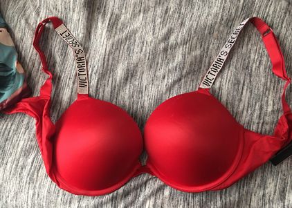 Victoria's Secret Shine Strap Bra Red - $36 (52% Off Retail) - From Maliyah