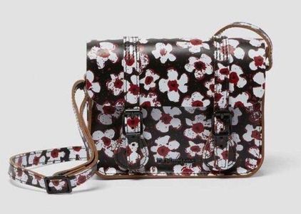 Dr. Martens Bag 7 Inch Floral Leather Crossbody Satchel Multi