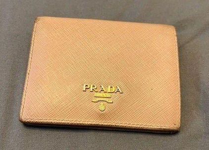 Shop Prada Saffiano Leather Wallet