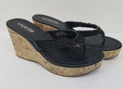 Unlisted cheap wedge sandals