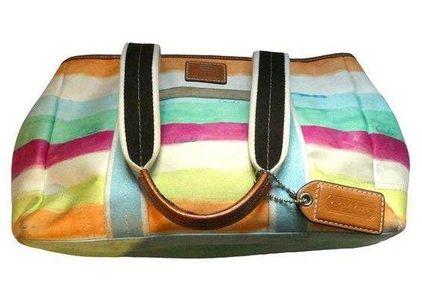 Coach Multicolor handbag purse, Barang Mewah, Tas & Dompet di Carousell