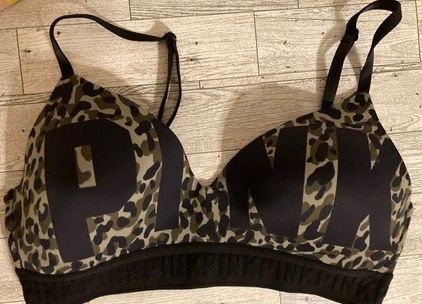 Victoria's Secret PINK Wear Everywhere Wireless Lightly Lined Camo