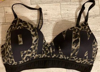 PINK - Victoria's Secret BRA SIZE 34C Wear Everywhere Wireless Lightly  Lined Camo Black - $18 (48% Off Retail) - From Christy