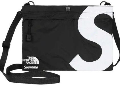 Supreme NEW x The North Face Unisex Black Nylon S Logo Clutch