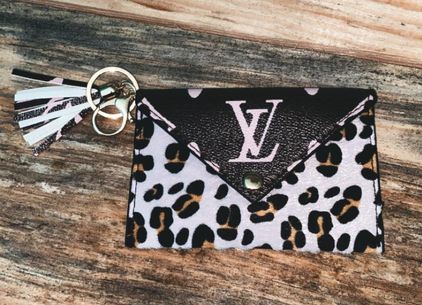 Louis Vuitton Upcycled Card Holder Keychain - $80 New With Tags - From Marci