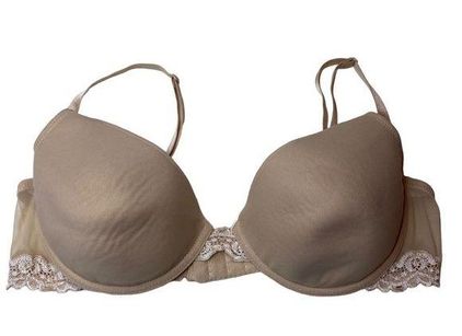Natori Beige Nude Nursing Bra Underwire Lace Wired Unlined