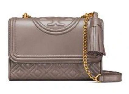 Tory Burch Fleming Large Convertible Shoulder Bag In Silver Maple - $180 -  From Laura