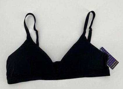 NWT Pepper Limitless Wirefree Scoop Bra Sz S Solid Black Bralette