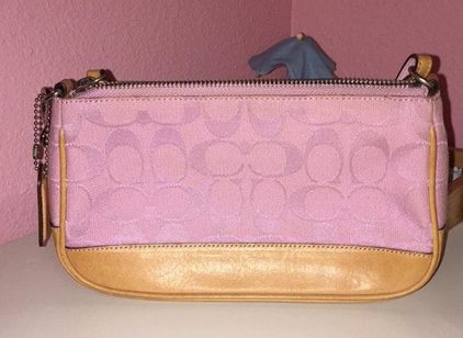 Signature sufflette handbag Coach Pink in Denim - Jeans - 39377507