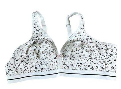 Cacique Women's 46C White Floral No Wire Cotton Bra Size undefined - $22 -  From Darlene