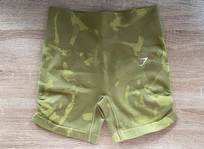 Gymshark Adapt Camo Seamless Shorts - Green