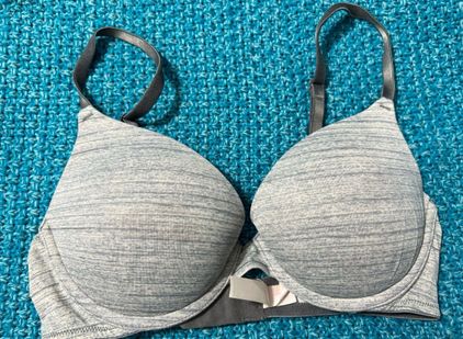 PINK - Victoria's Secret PINK - Wear Everywhere Push-Up Bra Gray Size 34 B  - $12 (68% Off Retail) - From Riki