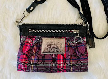 Coach Plaid Wallet - Gem