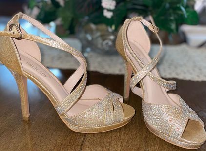 Delicacy on sale rhinestone shoes