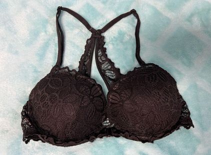 PINK - Victoria's Secret PINK Date Racerback Bra Black Size 32 C