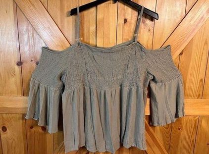 Cold Shoulder Top Slate