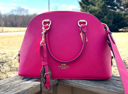 Coach Sierra Satchel Shoulder Handbag PINK NEW