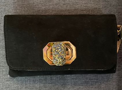 Deux Lux druzy stone clutch Black - $23 - From Hanna