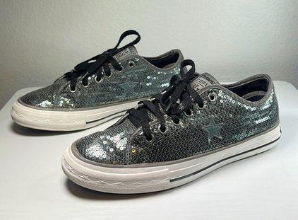 Sequin Low-Top Sneakers