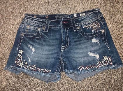 Miss Me American Flag shorts Multiple Size 29 30 66 Off Retail