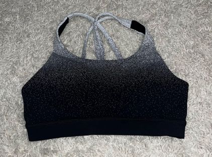 Lululemon Energy Bra Ombre Speckle Stop Jacuard EB White Black size 6 - $48  - From Ava