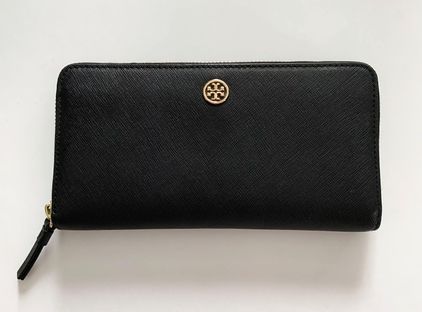 Tory Burch Robinson Zip Continental Wallet - Black