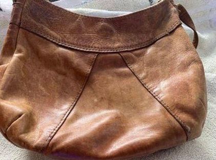 Vintage Charm Vintage Leather Shoulder Bag Tan - $20 (71% Off