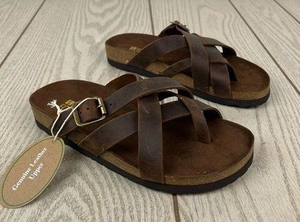 Women's White Mountain Harrington Footbed Sandals | Shoe Carnival