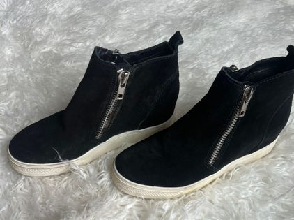 Saga accesorios Monetario Steve Madden Wedge Sneakers Black Size 8 - $30 (62% Off Retail) - From Maren