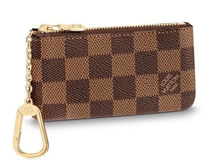 Louis Vuitton Key Pouch Damier Ebene Coin Pouch Wristlet