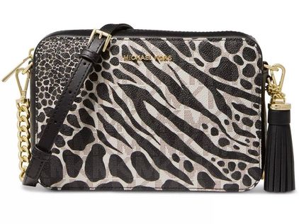 Michael Kors Signature Jet Set Camera Crossbody Bag Animal Print Black &  White - $160 (37% Off Retail) New With Tags - From Kare