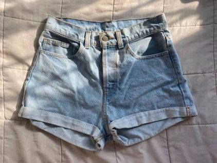 Molly Light Denim Shorts  Brandy Melville Womens Denim - The