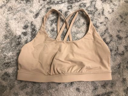 Lululemon Energy Sports Bra Size 10 Tan - $27 (48% Off Retail) - From  Crystal