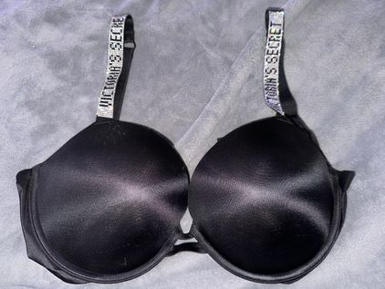 Buy Victoria's Secret Black Smooth Shine Strap Push Up Bra from