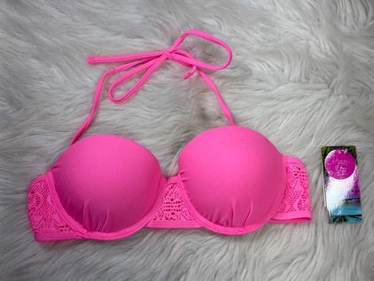 Kohls NEW Kohl's Pink Push Up Bikini Top Medium - $9 New With Tags - From  Kelsey