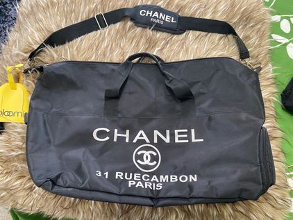 Chanel CC Logo Travel Gym Duffle Bag Vip Gift Weekender Bag Beg