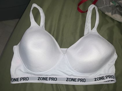 Zone Pro Sports Bra - White, 3x