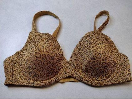 Victoria's Secret Size 38B Body By Victoria Tshirt Bra Golden Leopard - $28  - From Ashley