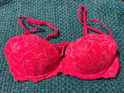 PINK Victoria's Secret, Intimates & Sleepwear, Victorias Secret Pink Push  Up Bra In Hot Pink Size 34dd