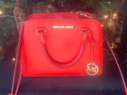mk red purse