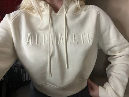 Alphalete cropped shop hoodie