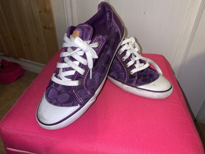 coach shoes purple