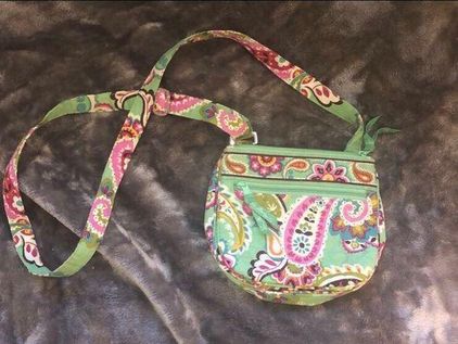 Buy Vera Bradley Purple & Pink Crossbody Purse Many Zippered Pockets 11 by  10 Excellent Condition Online in India - Etsy